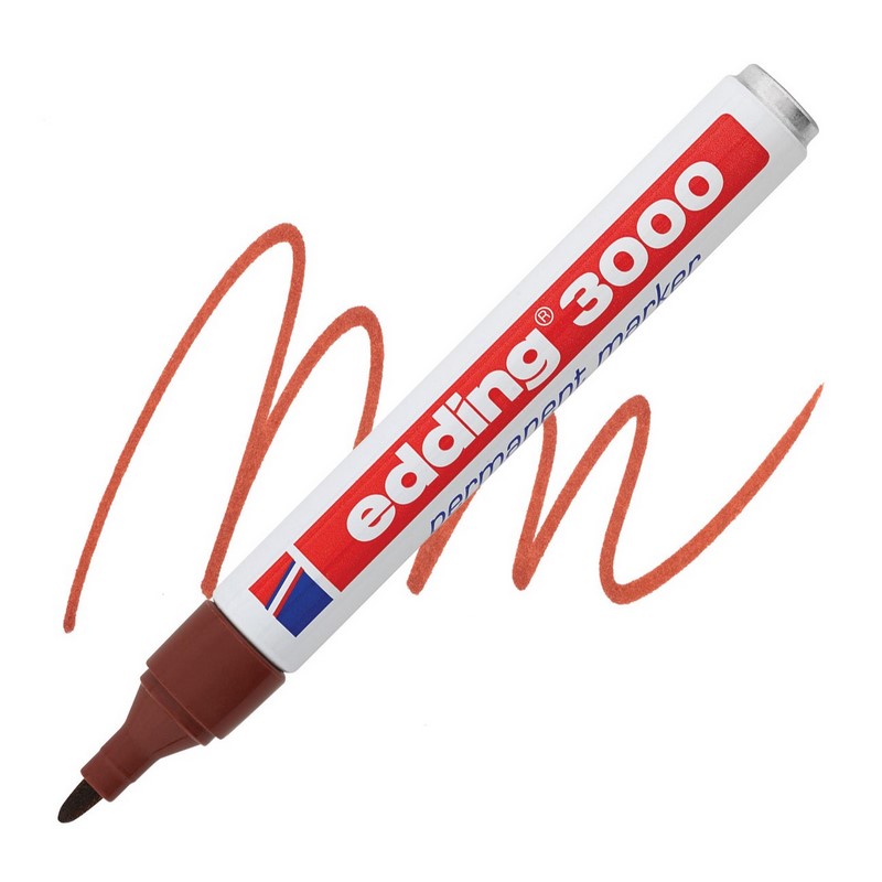 Permanentní popisovač EDDING 3000, hnědý