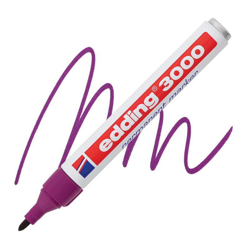 Permanentní popisovač EDDING 3000, magenta