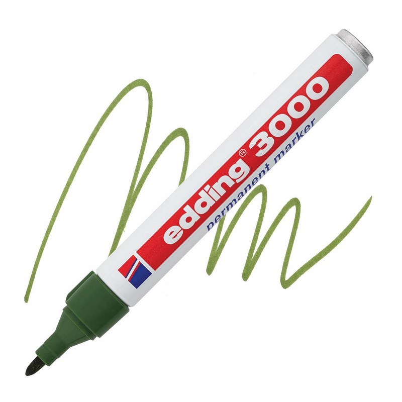 Permanentní popisovač EDDING 3000, olivový