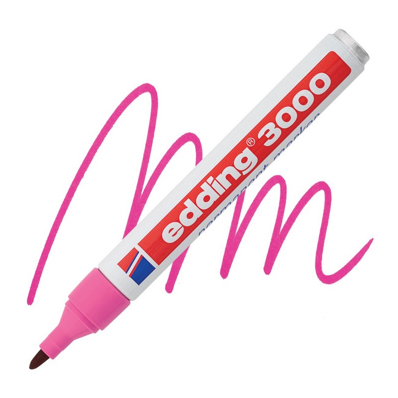 Permanentní popisovač EDDING 3000, růžový