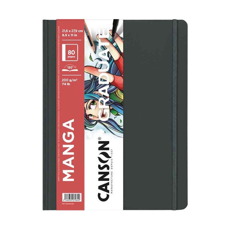 Skicář CANSON Graduate Manga A4, 80 listů 200g