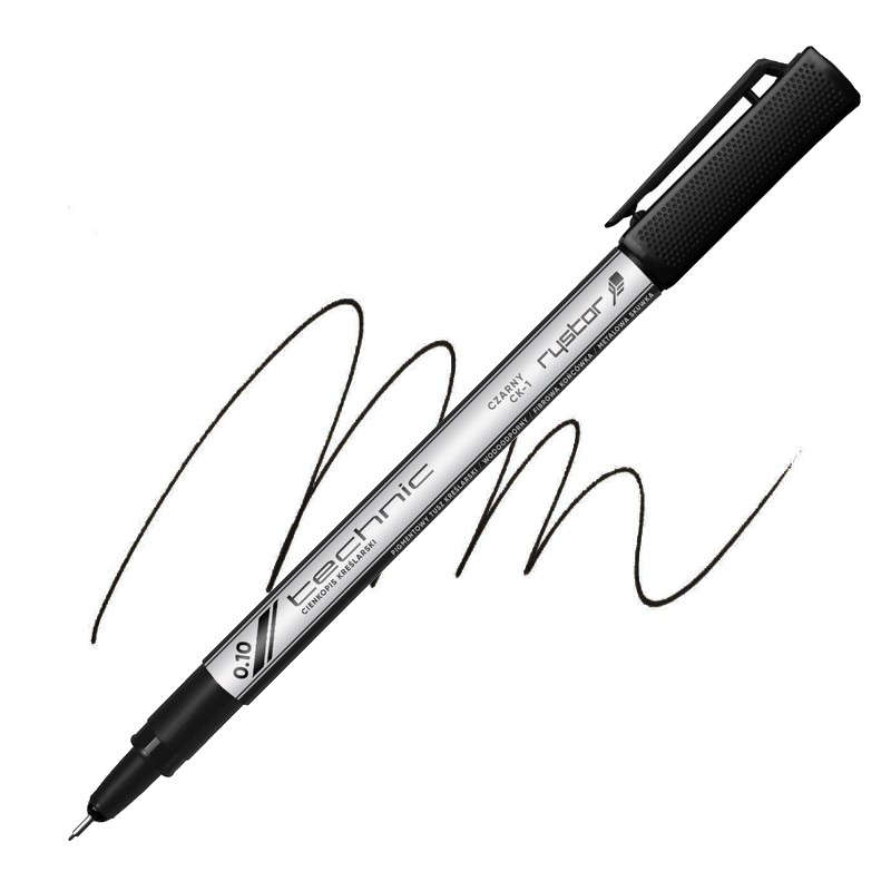 Technický liner RYSTOR Technic 0,1mm černý