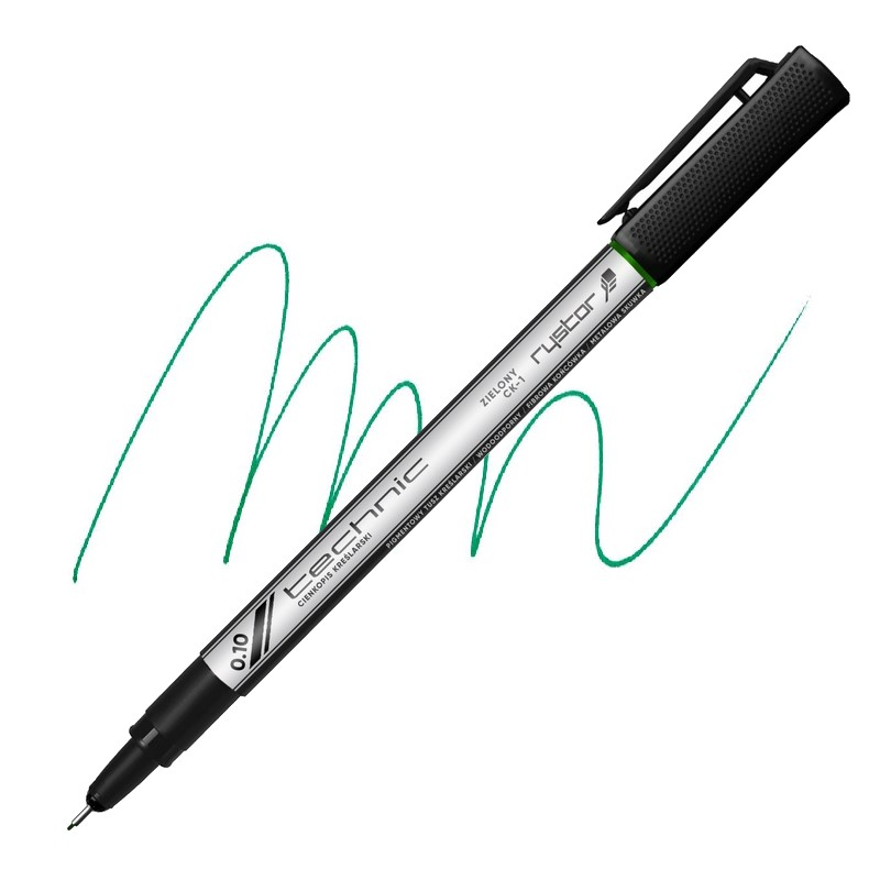 Technický liner RYSTOR Technic 0,1mm zelený