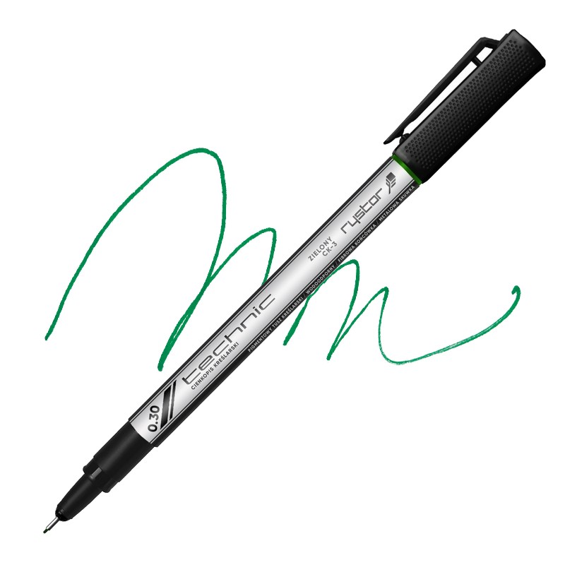 Technický liner RYSTOR Technic 0,3mm zelený