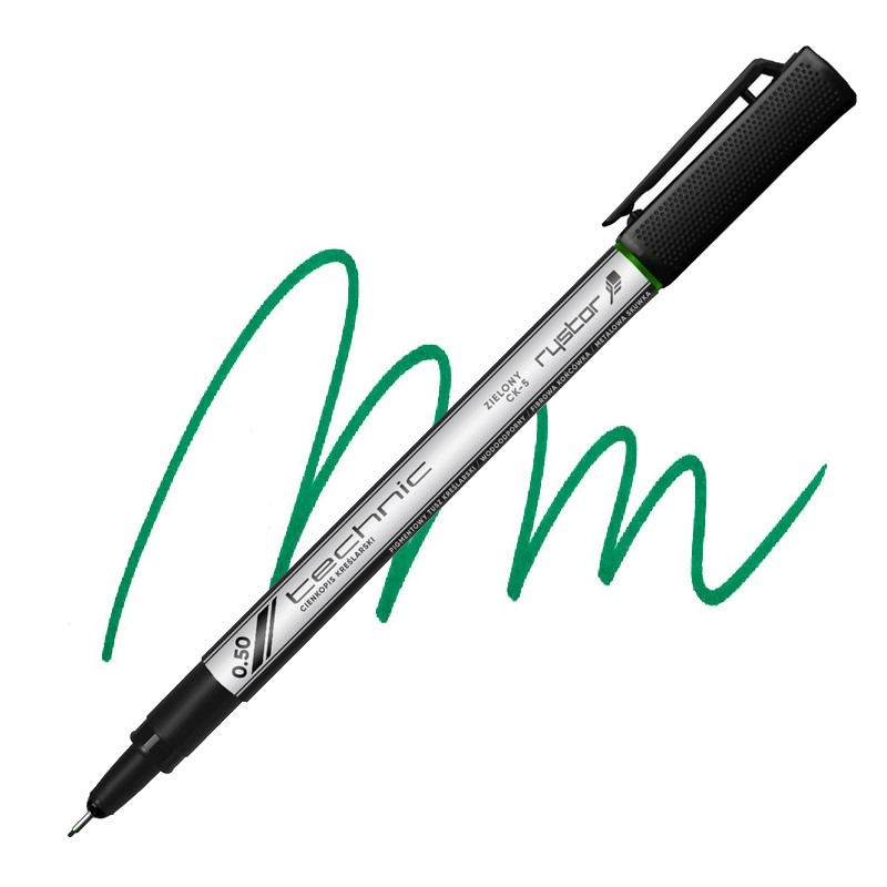 Technický liner RYSTOR Technic 0,5mm zelený