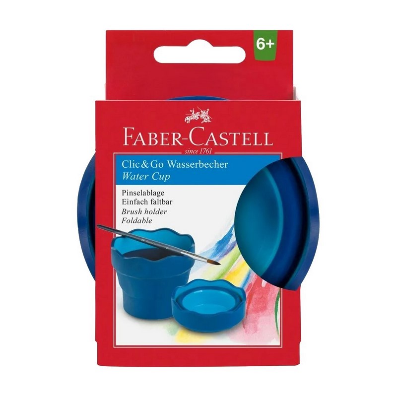 FABER-CASTELL skládací kelímek na vodu, modrý