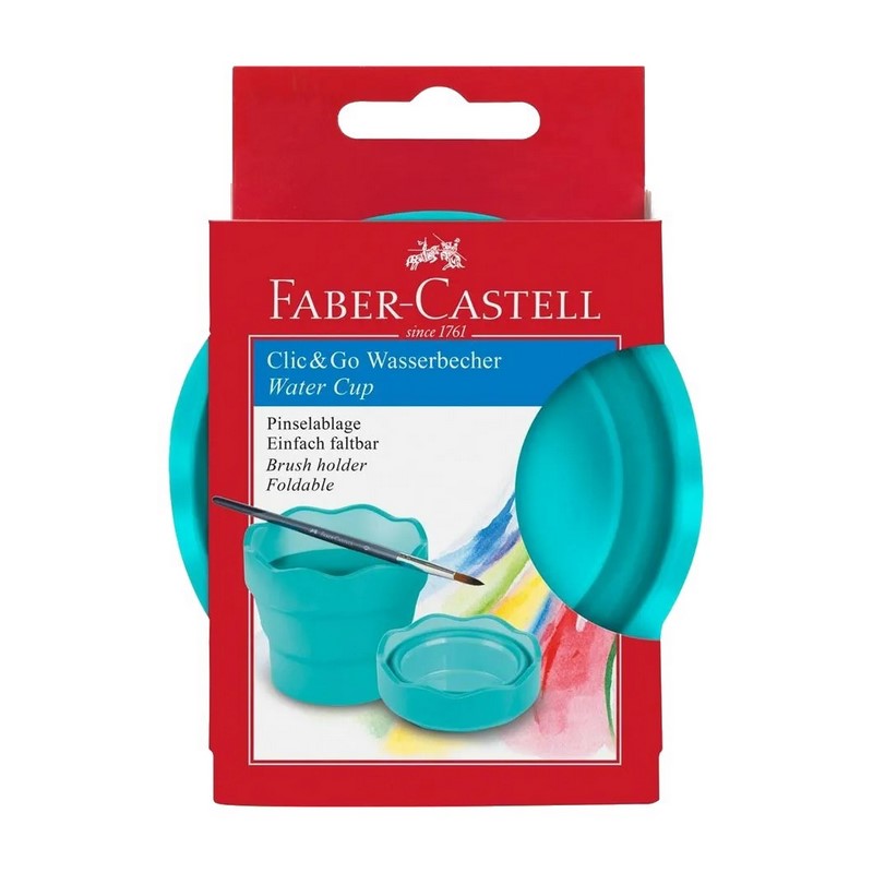 FABER-CASTELL skládací kelímek na vodu, tyrkysový