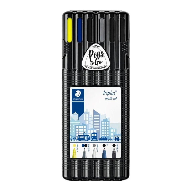 Liner STAEDTLER Triplus Black Box, 6ks