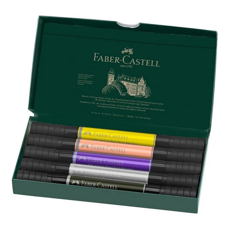 FABER-CASTELL PITT Artist Pen Dual, set 5ks Fashion