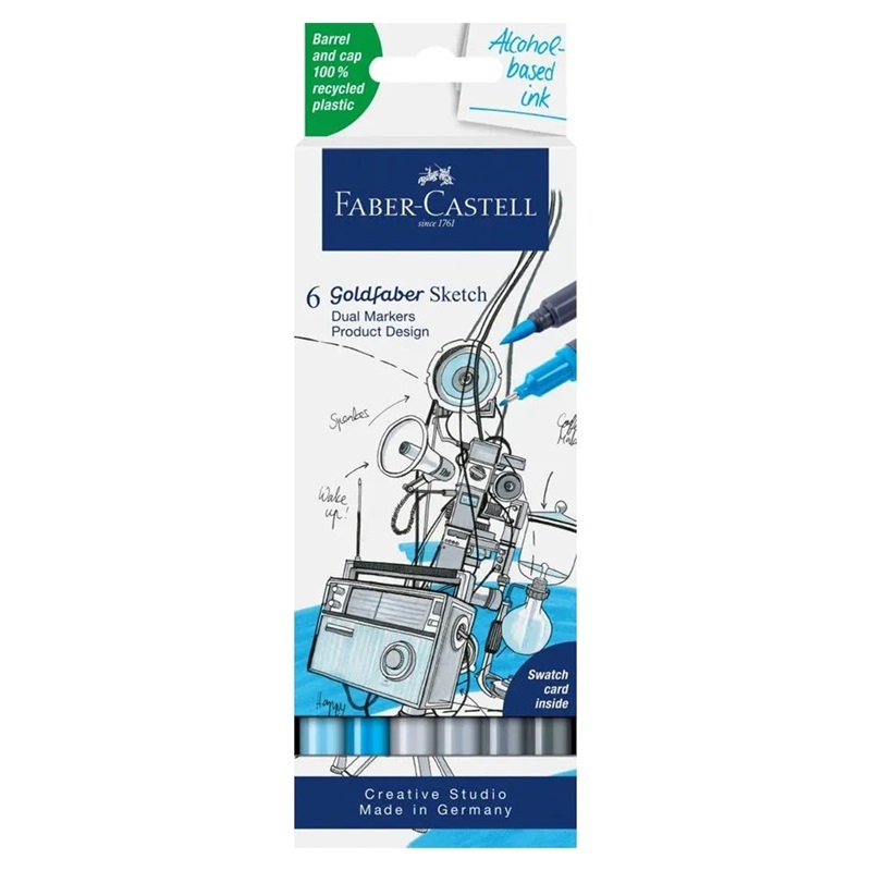 FABER-CASTELL lihové GOLDFABER DUAL, set 6ks Product Design