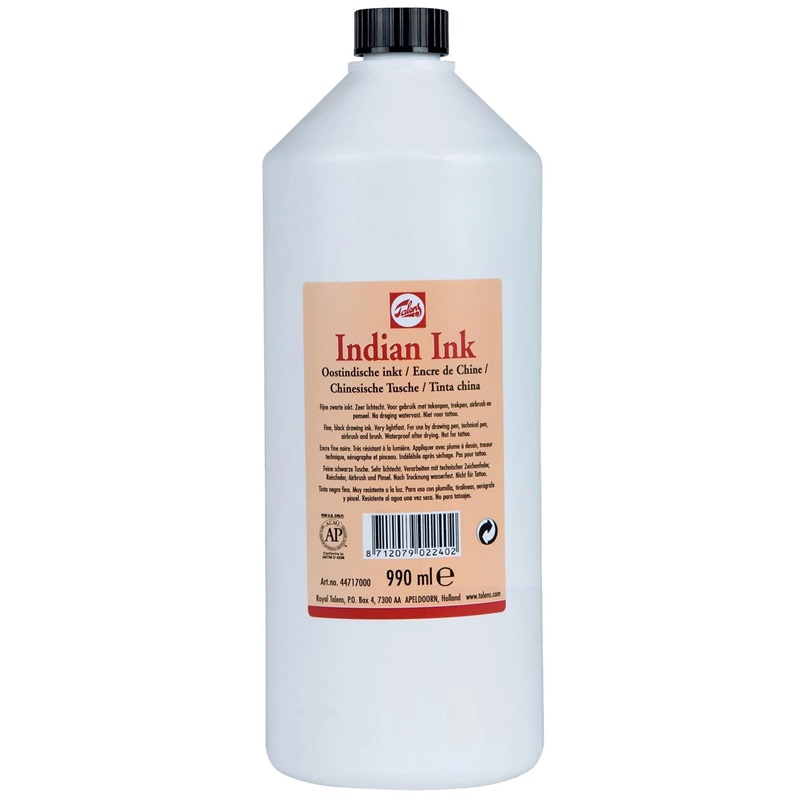 Indický inkoust ROYAL TALENS Indian Ink 990ml, černý