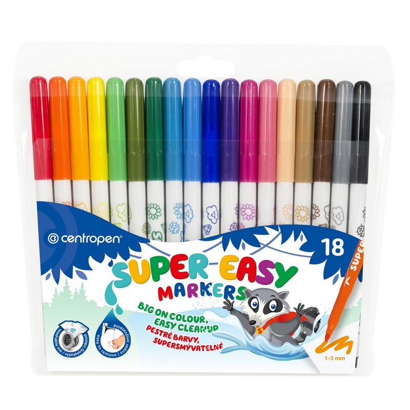 Fixy CENTROPEN SUPER EASY 2580, 18ks