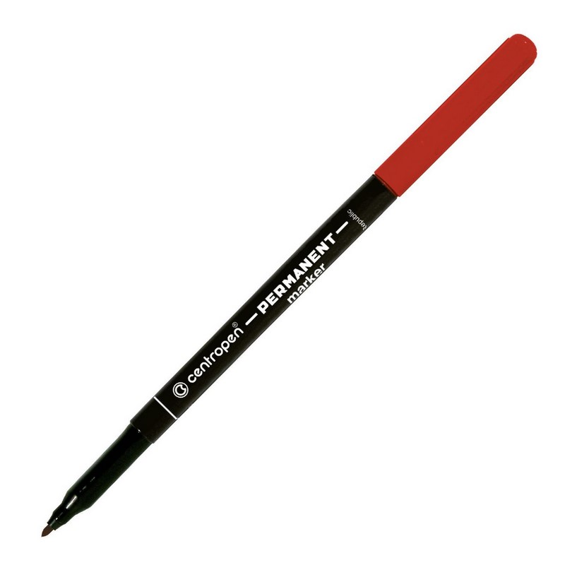 Permanentní popisovač CENTROPEN 2536, červený