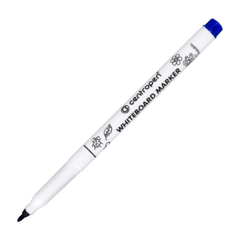 Stíratelný WHITEBOARD tenký CENTROPEN 2507, modrý