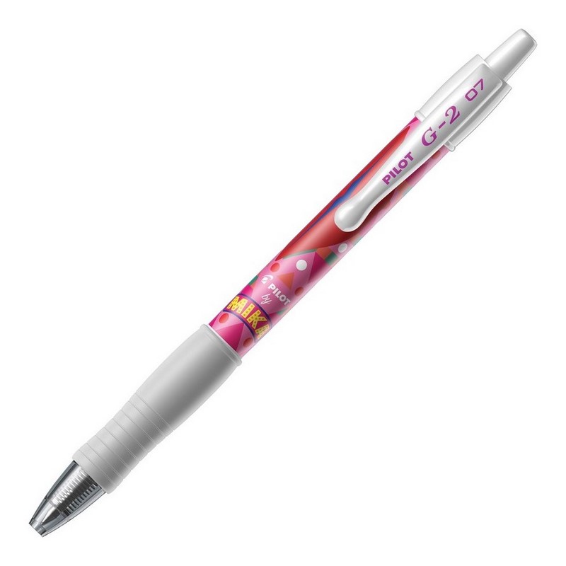 PILOT gelový roller G-2 Clicker 07, "MIKA" růžový