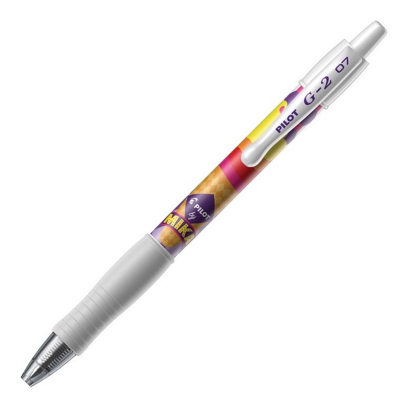 PILOT gelový roller G-2 Clicker 07, "MIKA" fialový