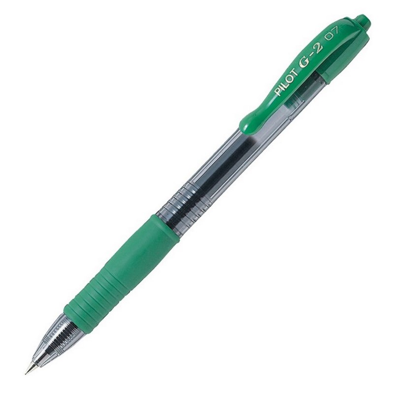 PILOT gelový roller G-2 Clicker 07, zelený