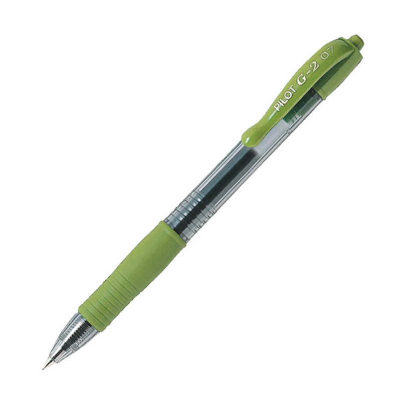 PILOT gelový roller G-2 Clicker 07, světle zelený