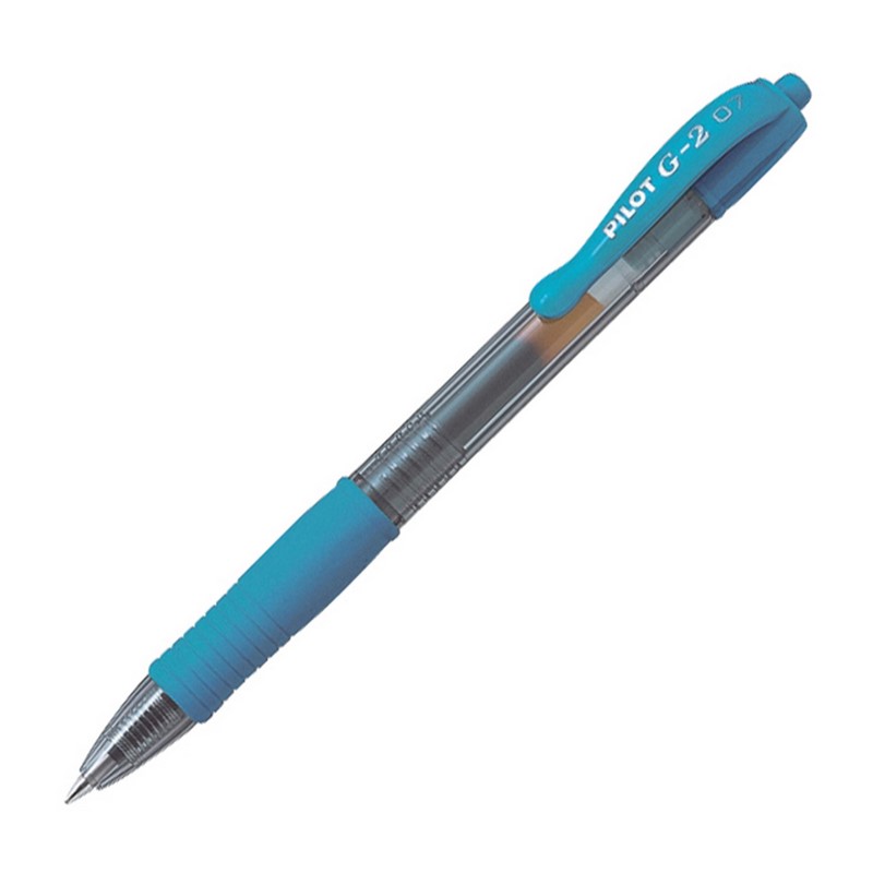 PILOT gelový roller G-2 Clicker 07, šedomodrý