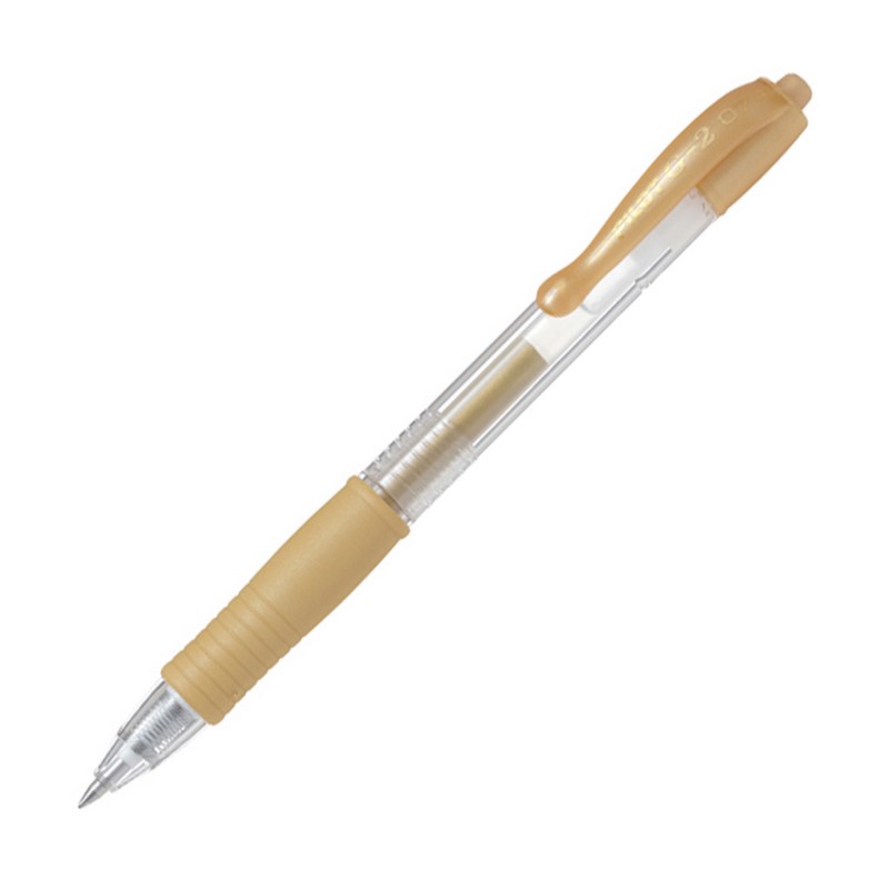 PILOT gelový roller G-2 Clicker 07, zlatý