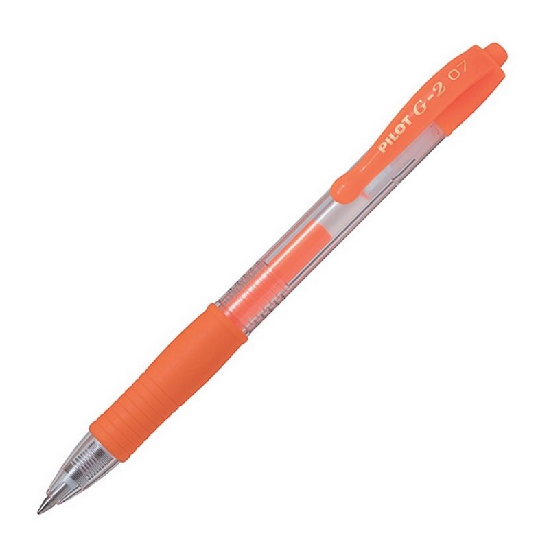 PILOT gelový roller G-2 Clicker 07, neónově oranžový