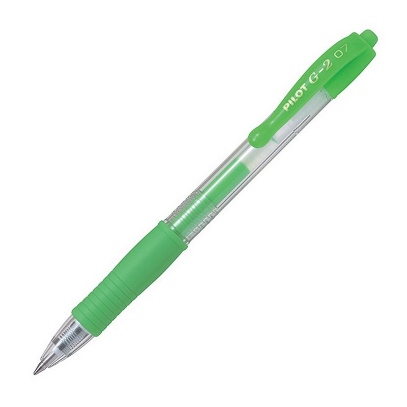PILOT gelový roller G-2 Clicker 07, neónově zelený