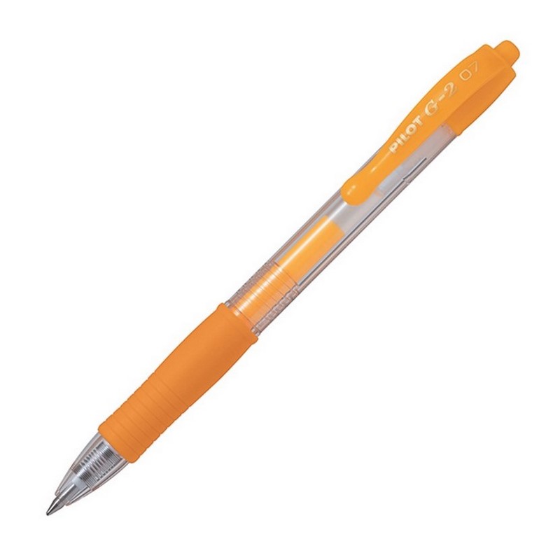 PILOT gelový roller G-2 Clicker 07, neónově meruňkový