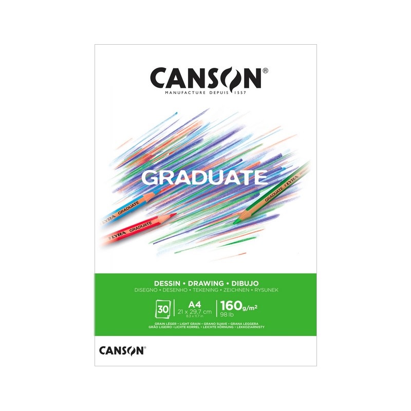 Blok CANSON Graduate Drawing A4, 30 listů 160 g