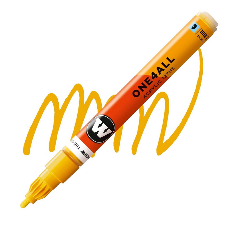 Akrylová fixa MOLOTOW One4All 127HS 2mm, signal yellow