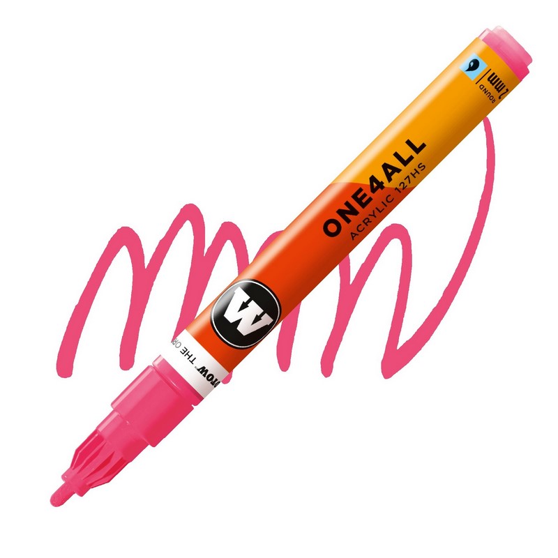 Akrylová fixa MOLOTOW One4All 127HS 2mm, neon red fluo