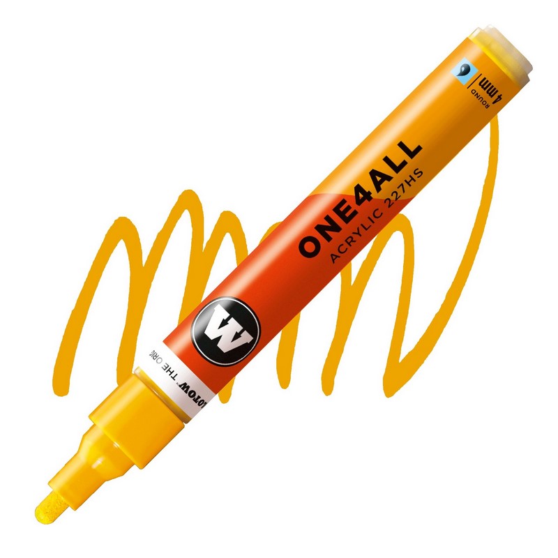Akrylová fixa MOLOTOW One4All 227HS 4mm, signal yellow