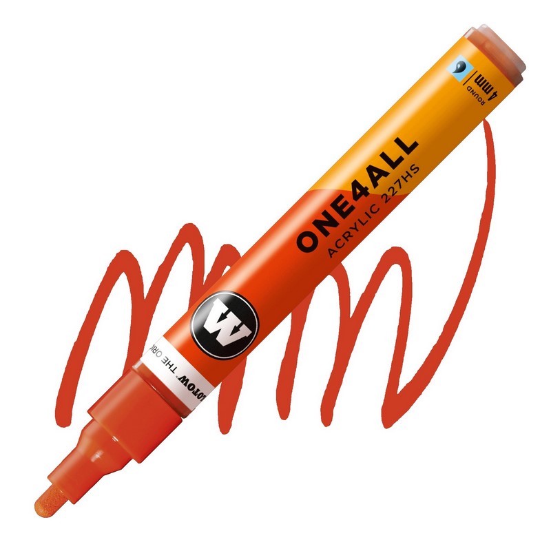 Akrylová fixa MOLOTOW One4All 227HS 4mm, vermilion