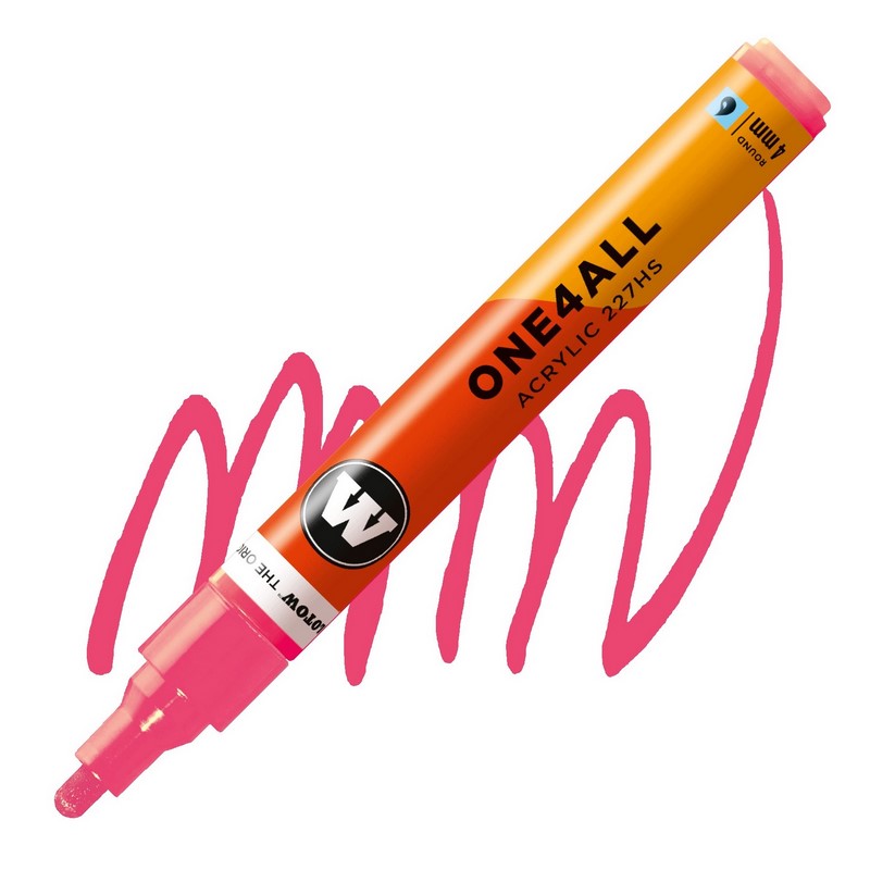 Akrylová fixa MOLOTOW One4All 227HS 4mm, neon red fluo