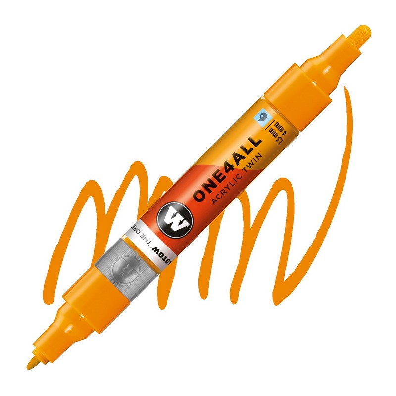 Akrylová fixa MOLOTOW One4All Twin 1,5-4mm, light orange