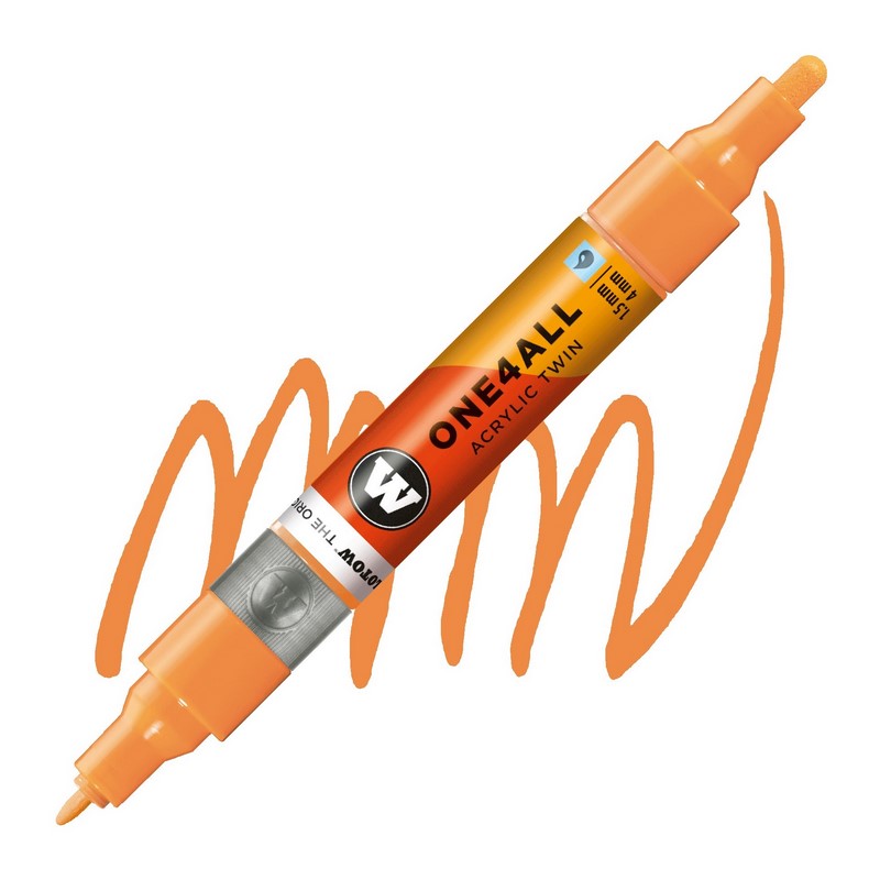 Akrylová fixa MOLOTOW One4All Twin 1,5-4mm, goldfish