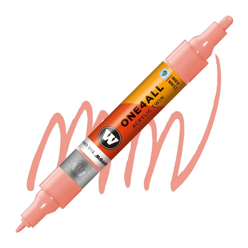 Akrylová fixa MOLOTOW One4All Twin 1,5-4mm, coral