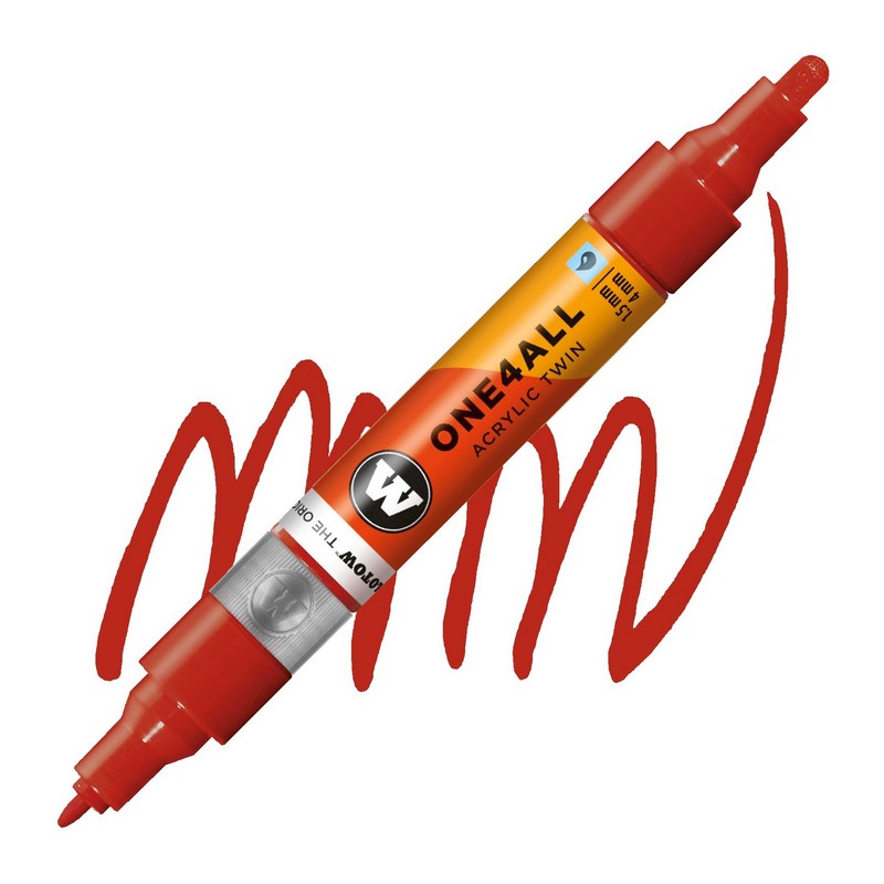 Akrylová fixa MOLOTOW One4All Twin 1,5-4mm, raspberry red
