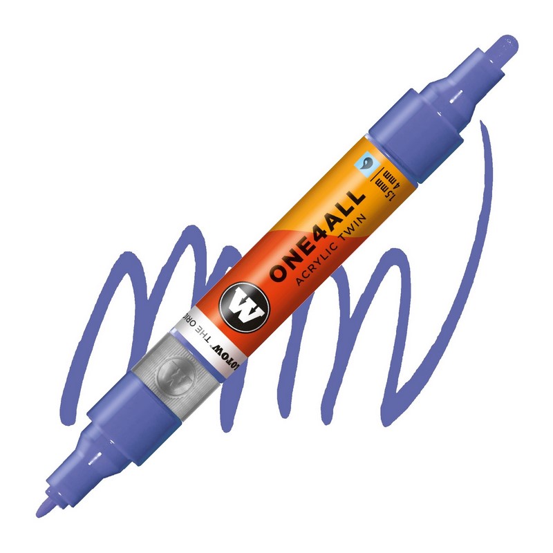 Akrylová fixa MOLOTOW One4All Twin 1,5-4mm, viola