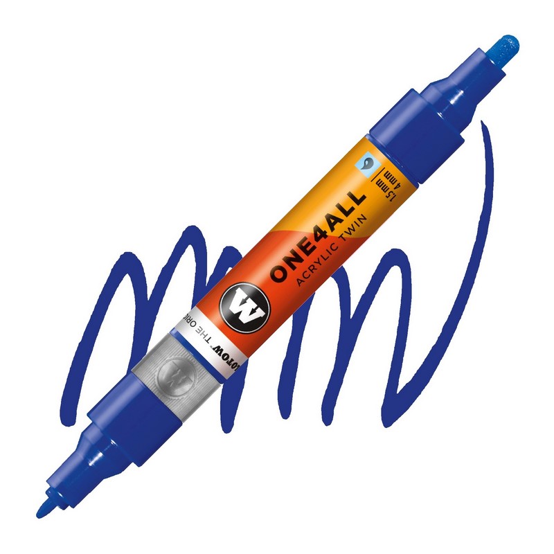 Akrylová fixa MOLOTOW One4All Twin 1,5-4mm, ultramarine