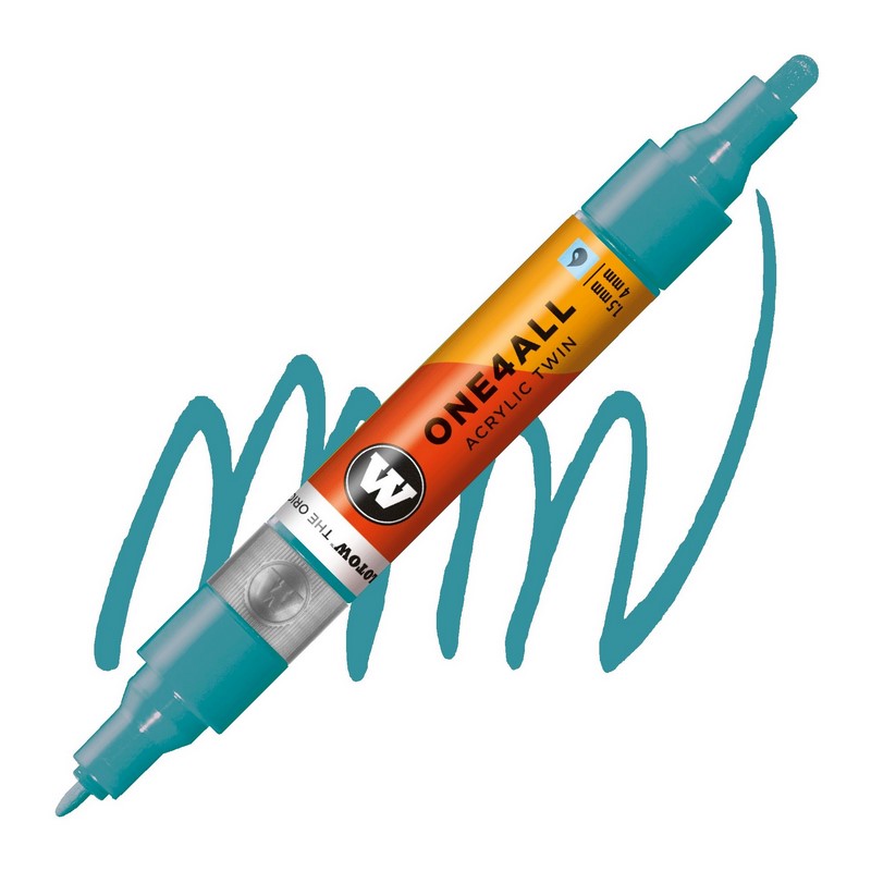 Akrylová fixa MOLOTOW One4All Twin 1,5-4mm, olympia blue