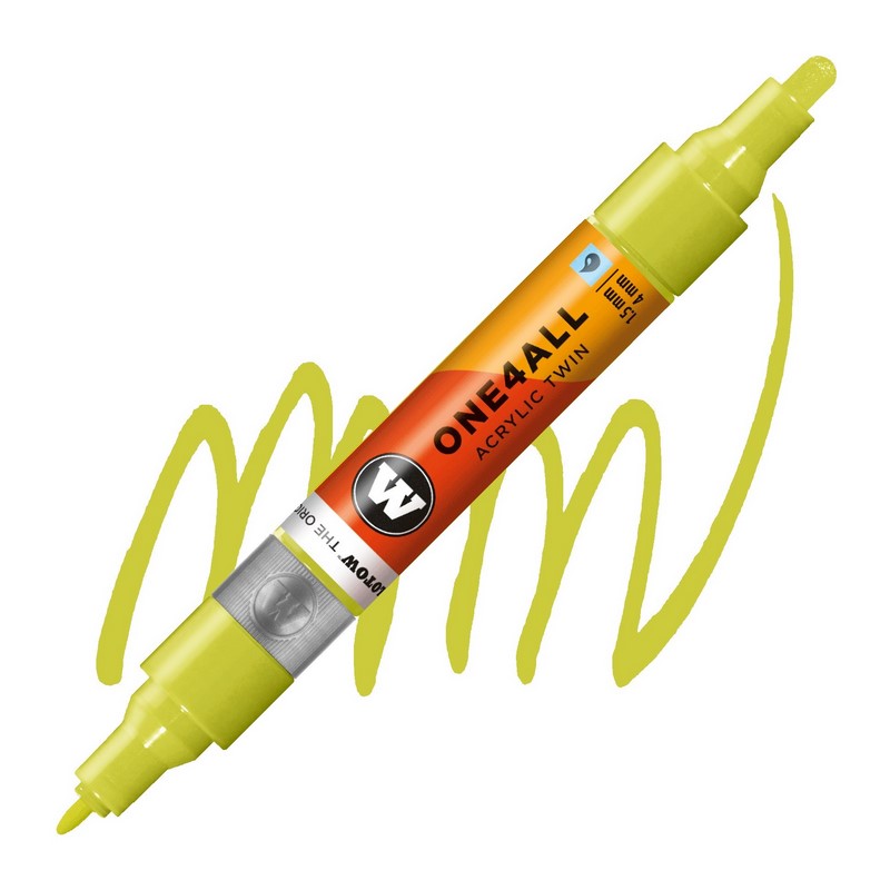 Akrylová fixa MOLOTOW One4All Twin 1,5-4mm, nature green light