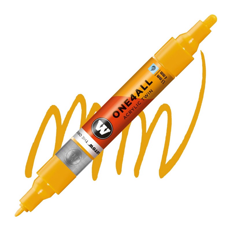 Akrylová fixa MOLOTOW One4All Twin 1,5-4mm, mustard yellow