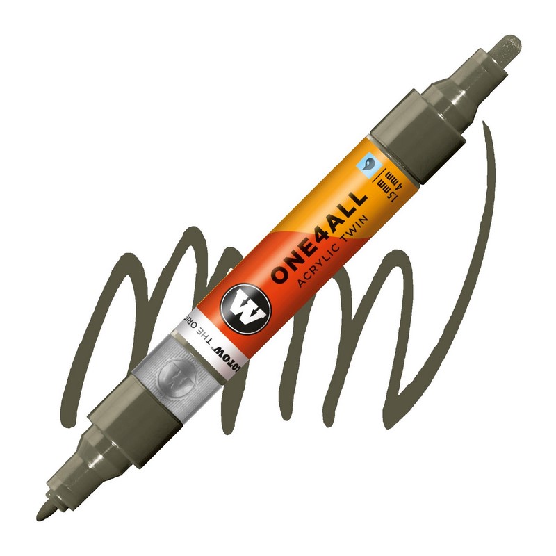 Akrylová fixa MOLOTOW One4All Twin 1,5-4mm, stone grey dark