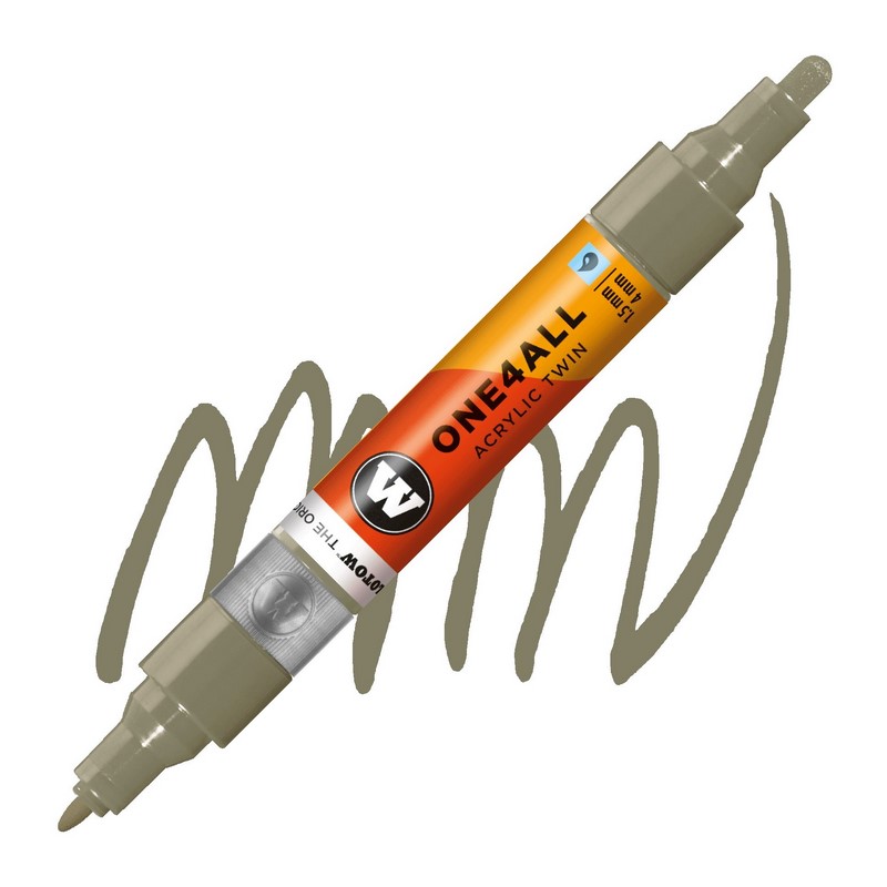 Akrylová fixa MOLOTOW One4All Twin 1,5-4mm, stone grey middle