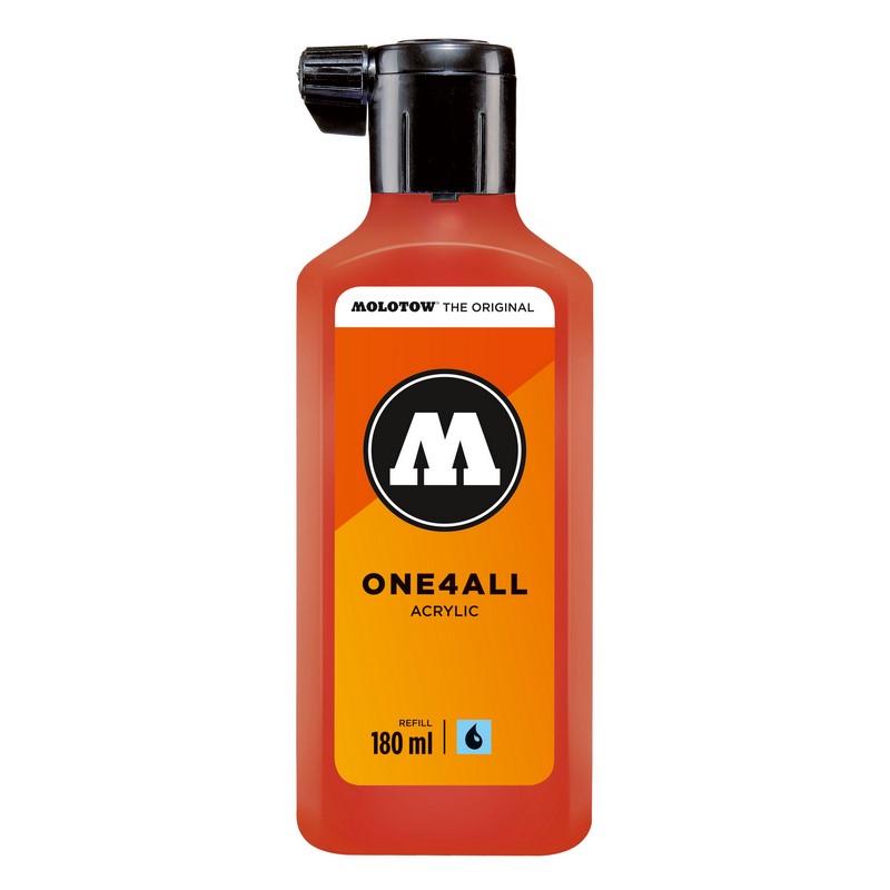 Akrylový inkoust MOLOTOW Refill Ink pro One4All 180ml, vermilion