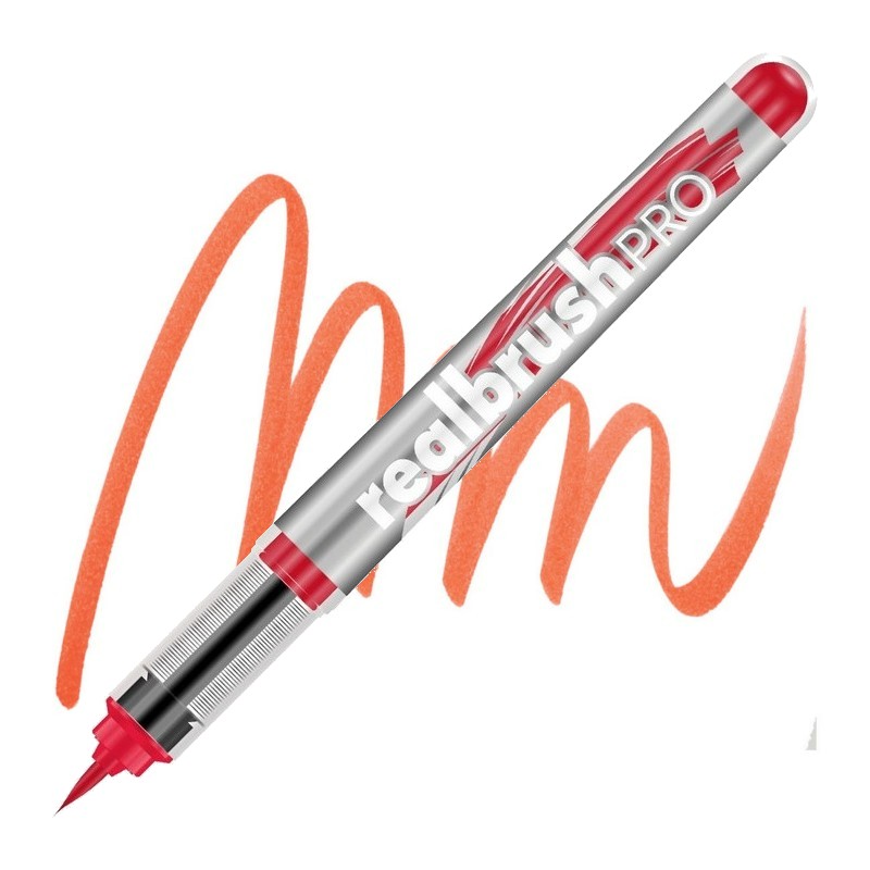 Akvarelová fixa KARIN RealBrush PRO, Orange Red 051