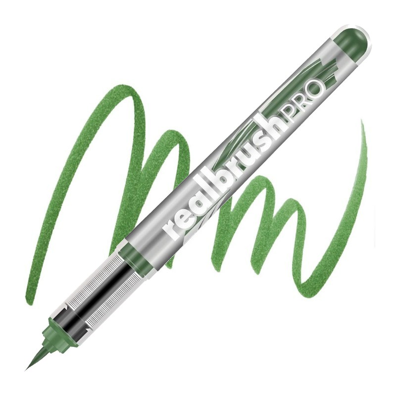 Akvarelová fixa KARIN RealBrush PRO, Olive Green 281