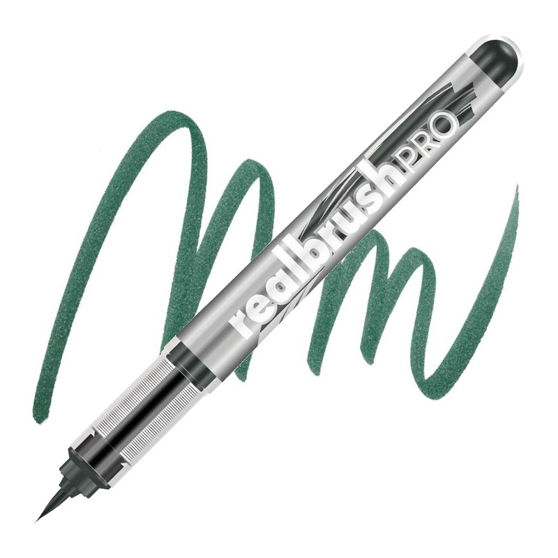 Akvarelová fixa KARIN RealBrush PRO, Olive Black 447