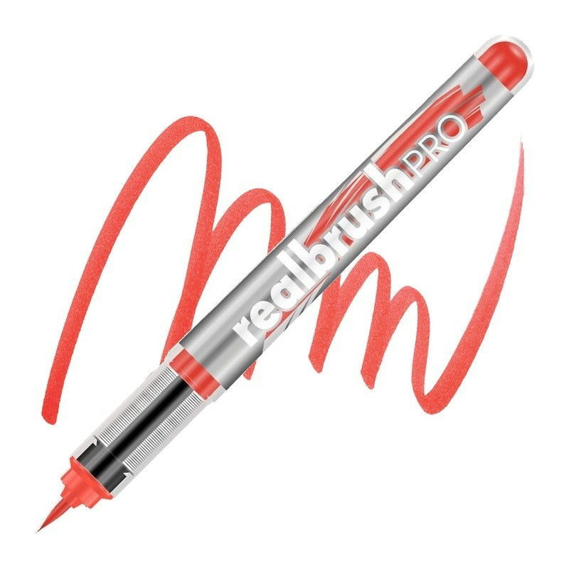 Akvarelová fixa KARIN RealBrush PRO, NEON Orange Red 4020