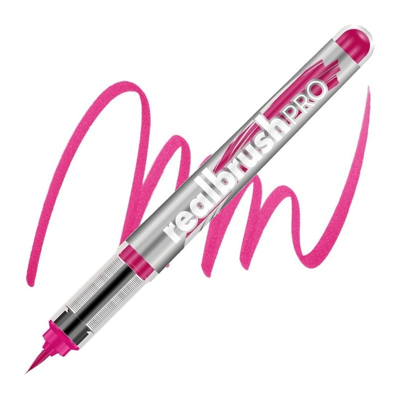 Akvarelová fixa KARIN RealBrush PRO, NEON Red Lilac 4072